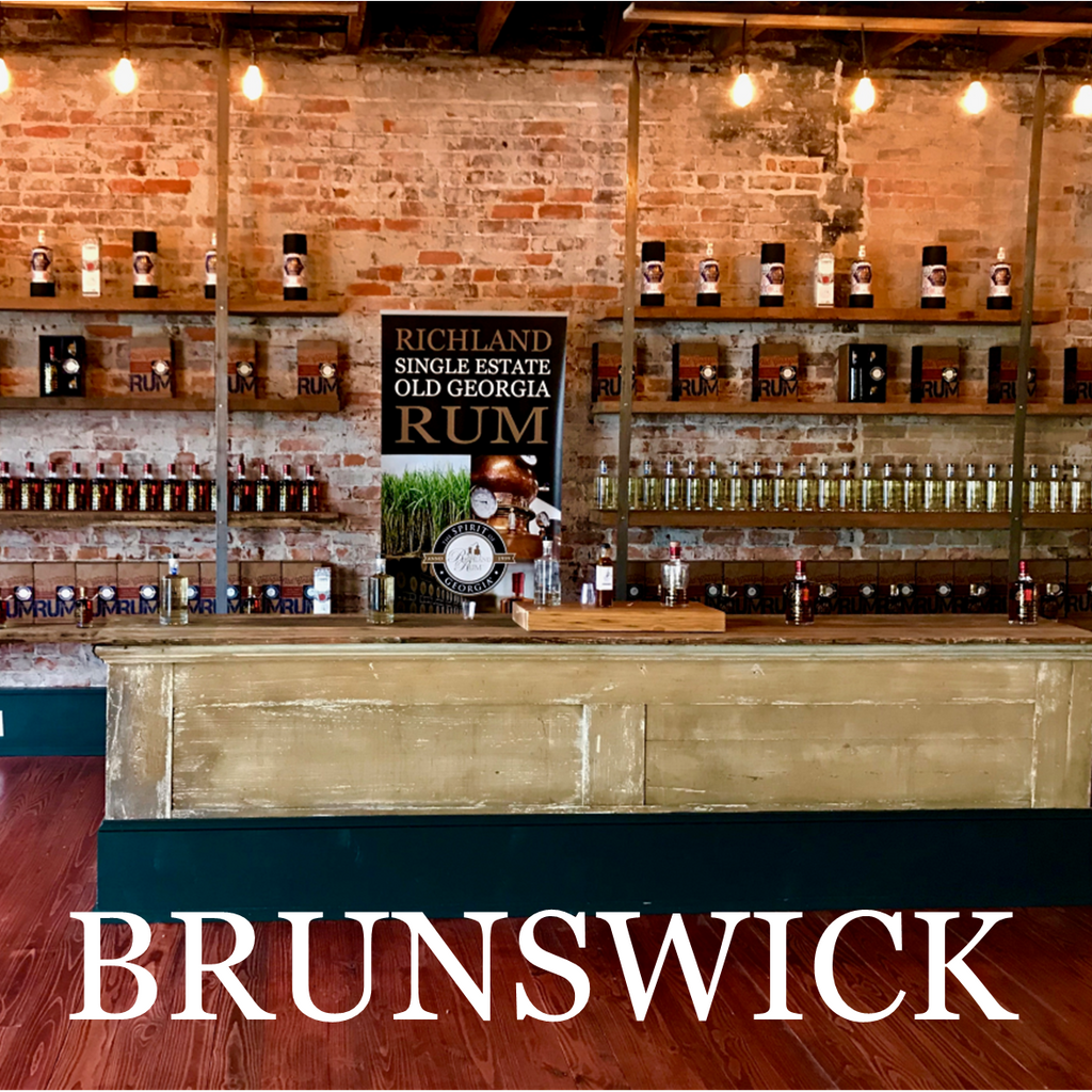 The tasting room at Richland Rum in Brunswick, GA