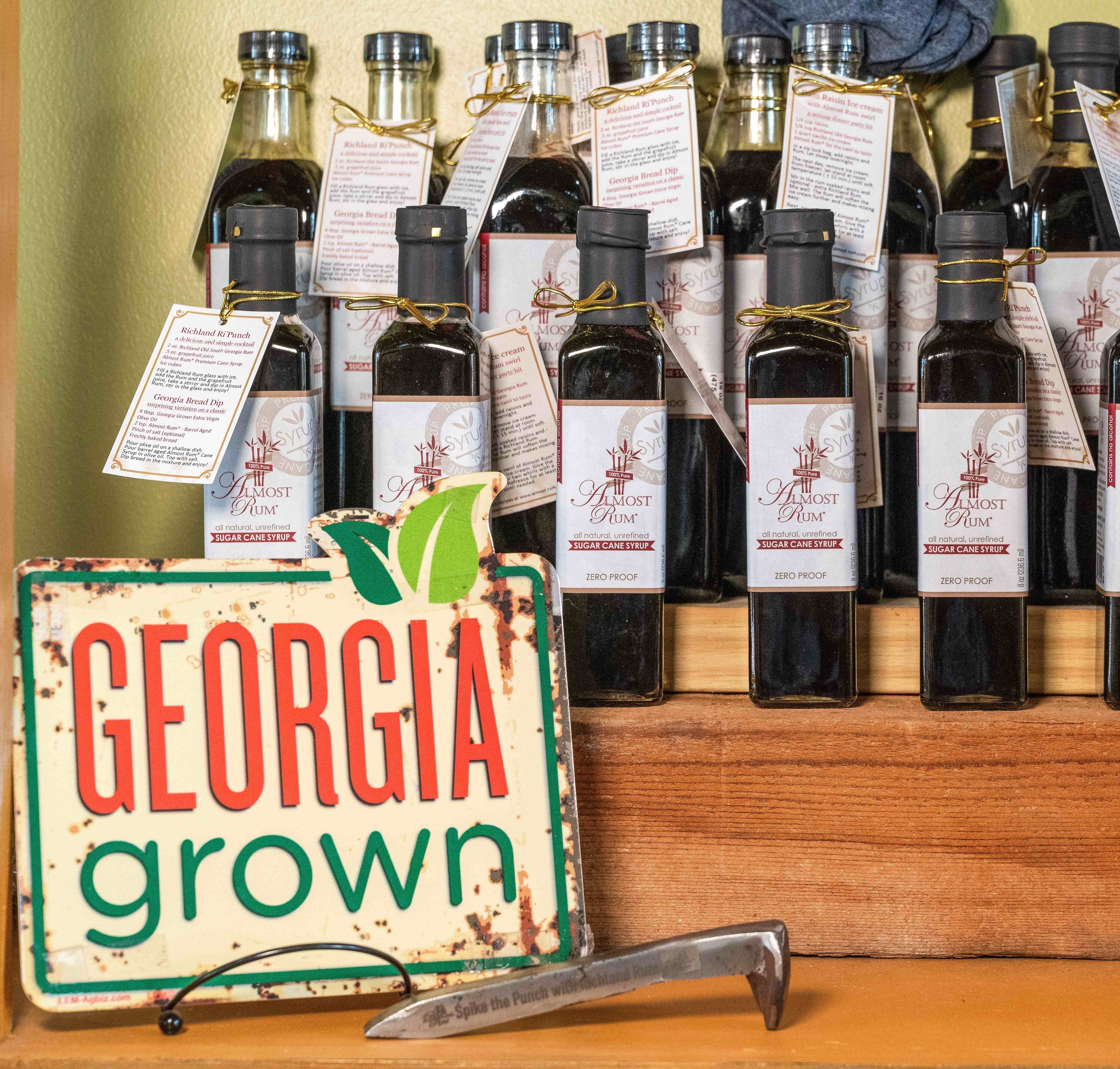 Richland Almost Rum Sugar Cane Syrup is home made and Georgia Grown