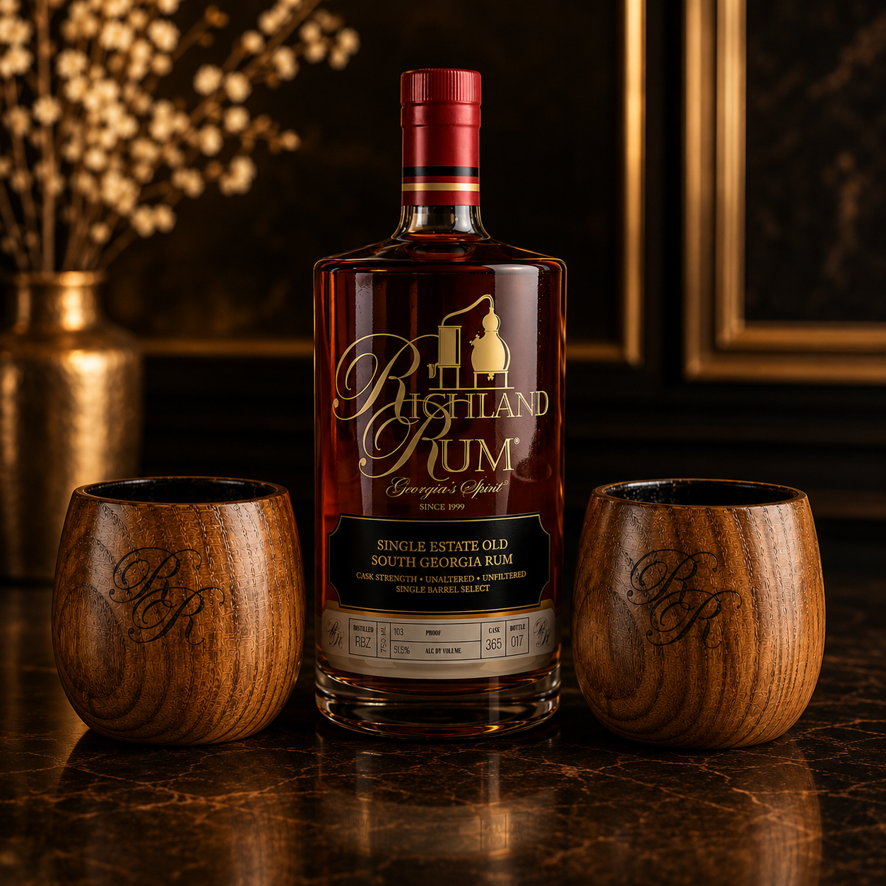 Wooden Richland Rum Cup
